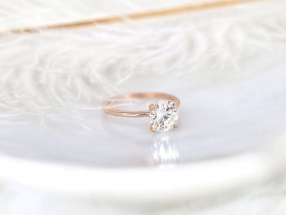 Stunning 2.0 CT Round Moissanite Engagement Ring with Solitaire Design 4