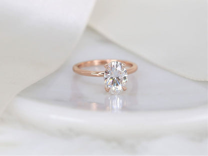 Stunning 2.5 CT Oval Moissanite Engagement Ring with Solitaire Design 2