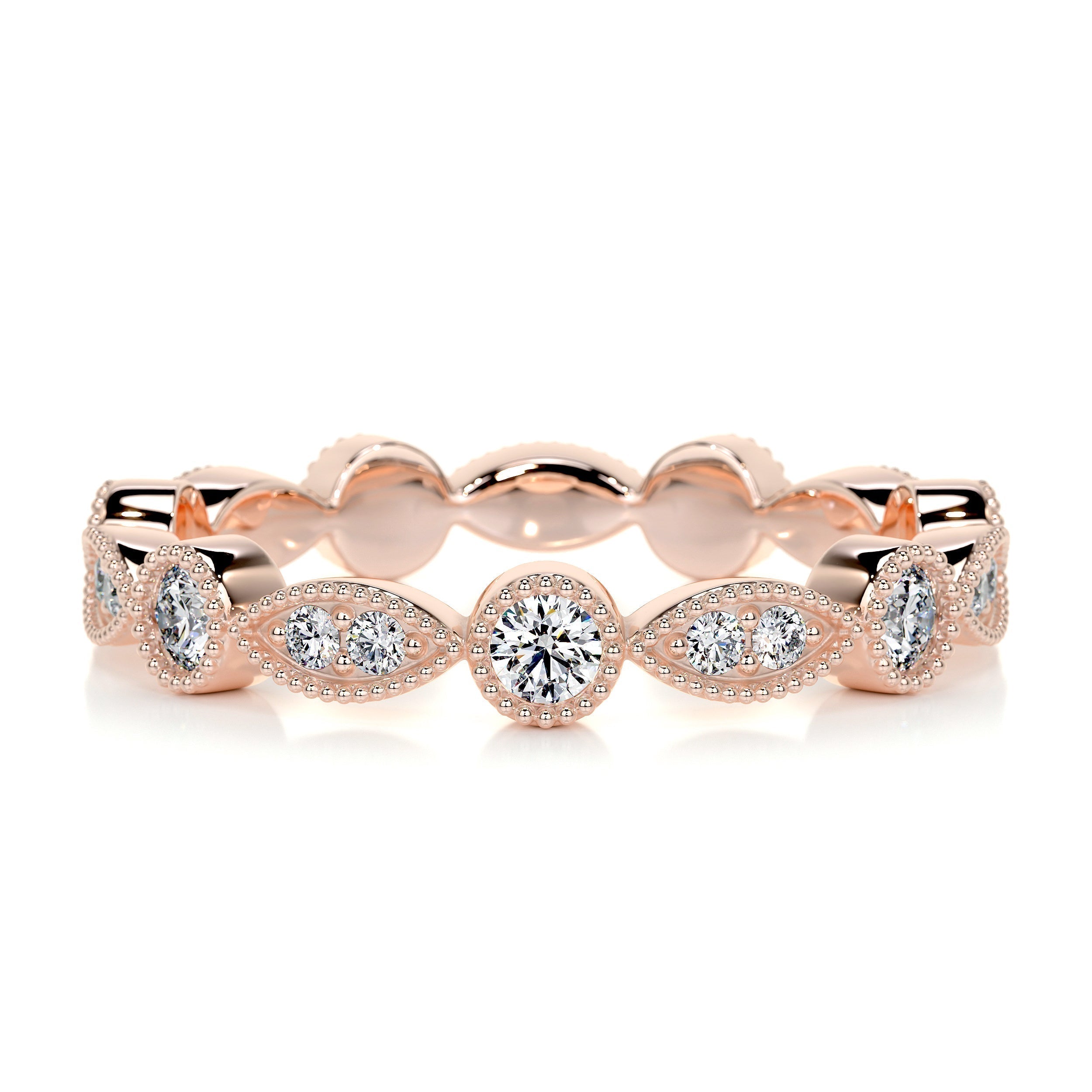0.5 CT Round Full Eternity Lab Grown Diamond Wedding Band