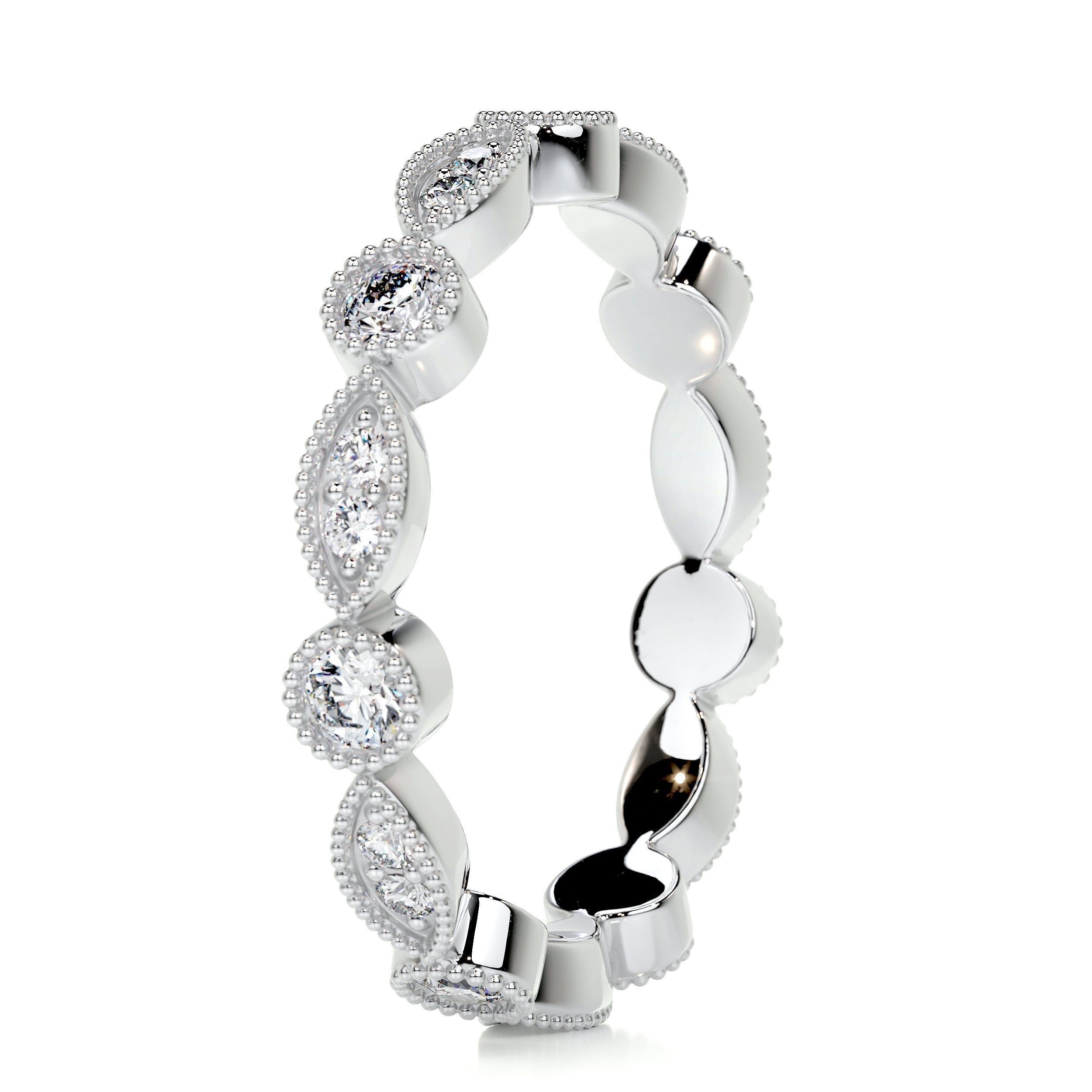 0.5 CT Round Full Eternity Lab Grown Diamond Wedding Band