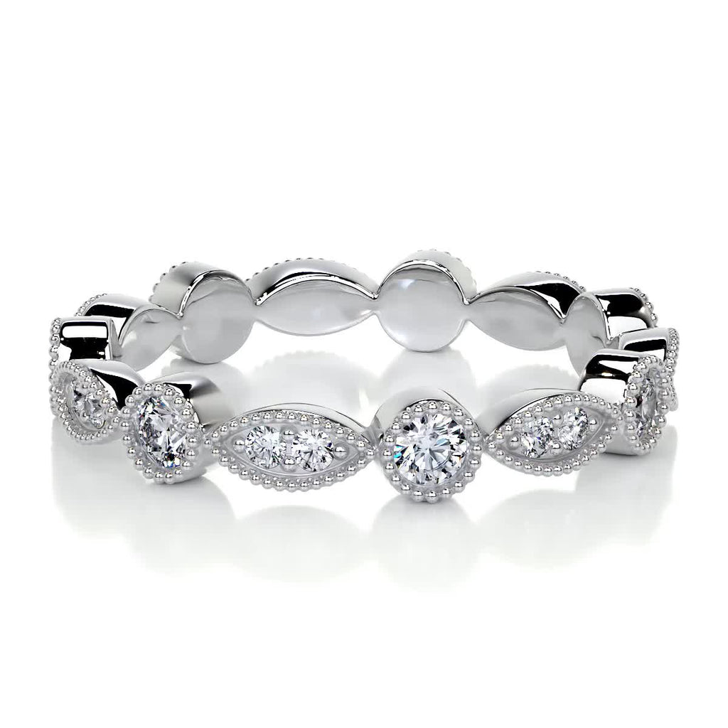 0.5 CT Round Full Eternity Lab Grown Diamond Wedding Band