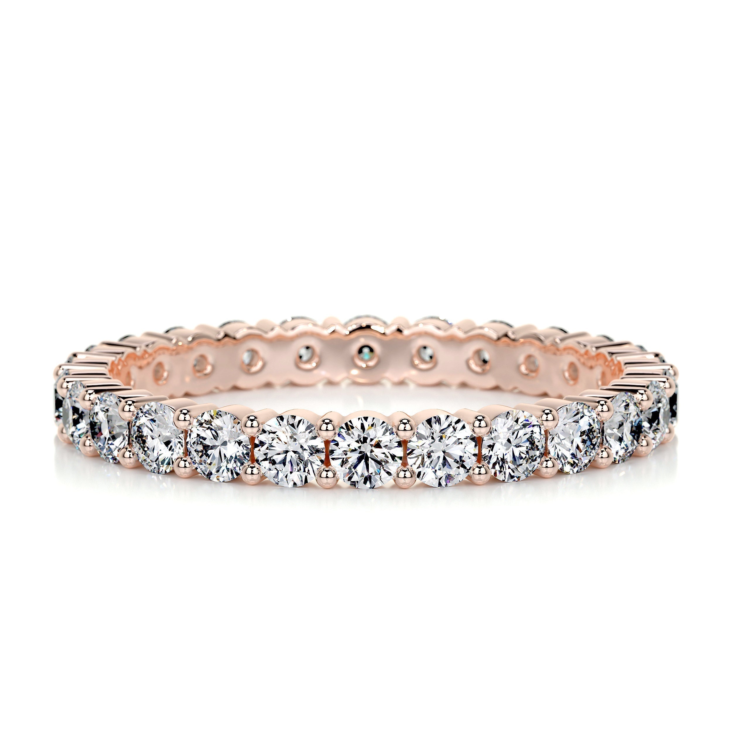0.9 CT Round Full Eternity Lab Grown Diamond Wedding Band