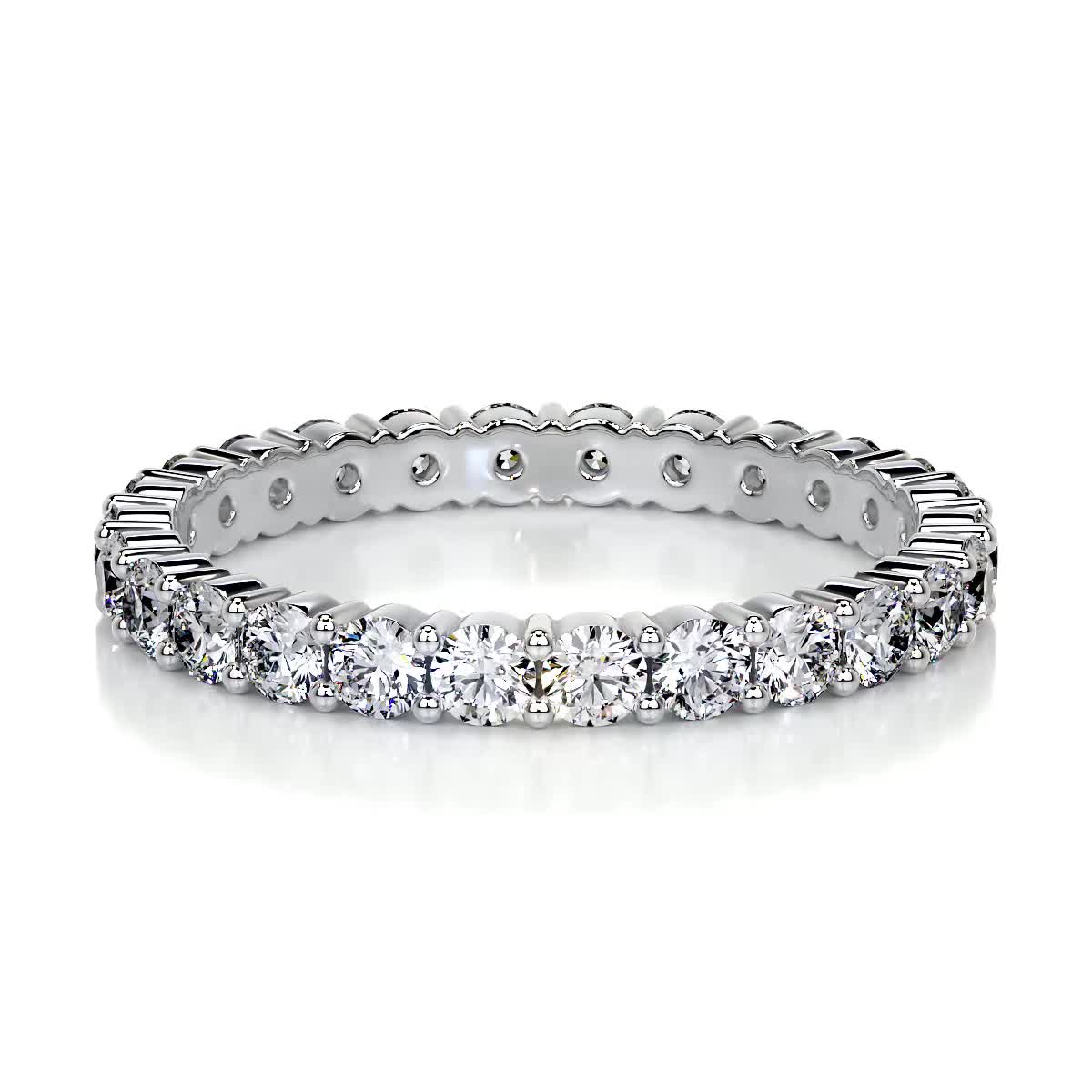 0.9 CT Round Full Eternity Lab Grown Diamond Wedding Band