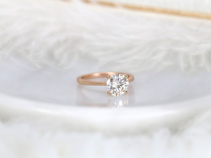 Stunning 2.0 CT Round Moissanite Engagement Ring with Solitaire Design 2