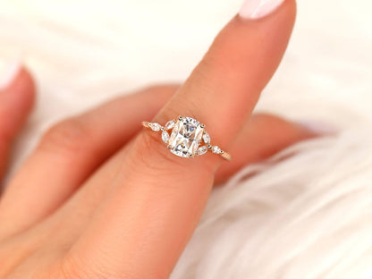 Stunning 1.5 CT Cushion Moissanite Engagement Ring with Cluster Design 4