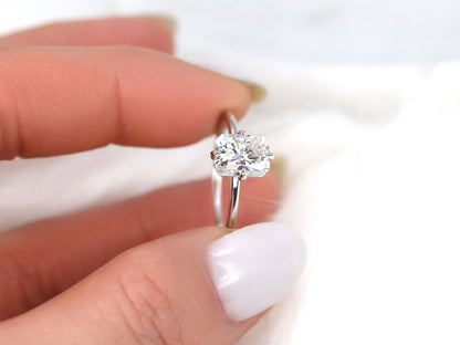 Stunning 1.75 CT Radiant Moissanite Engagement Ring with Solitaire Design 4