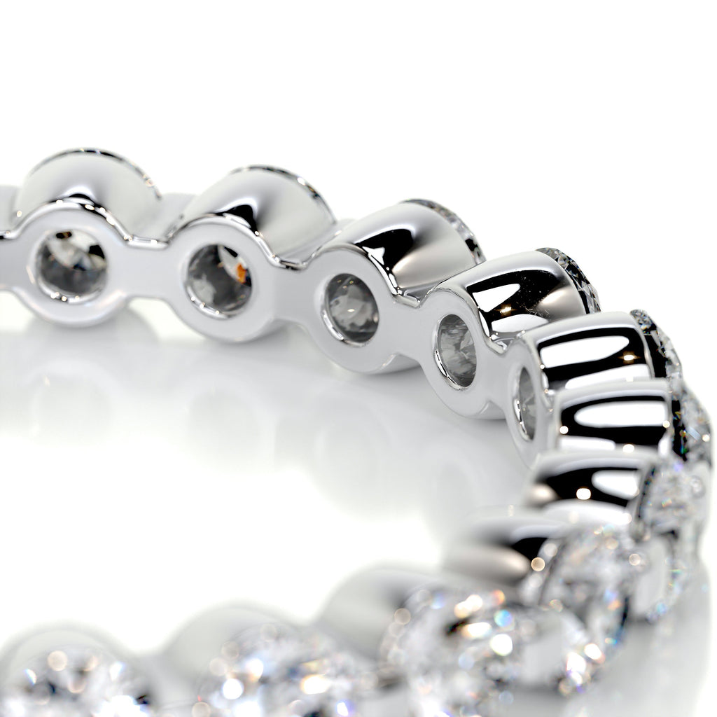 1 CT Round Full Eternity Lab Grown Diamond Wedding Band