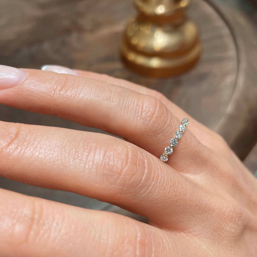 1 CT Round Full Eternity Lab Grown Diamond Wedding Band