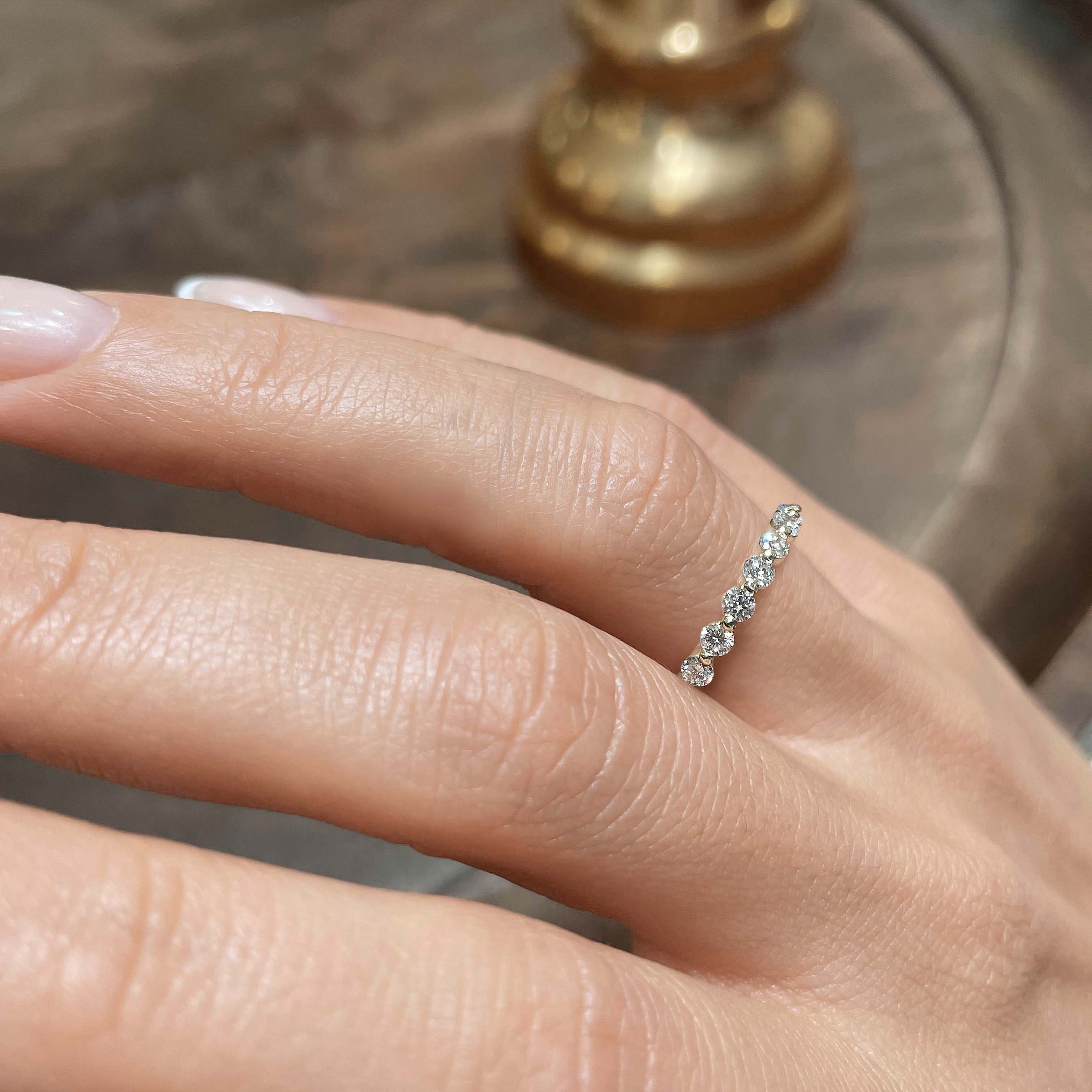 1 CT Round Full Eternity Lab Grown Diamond Wedding Band