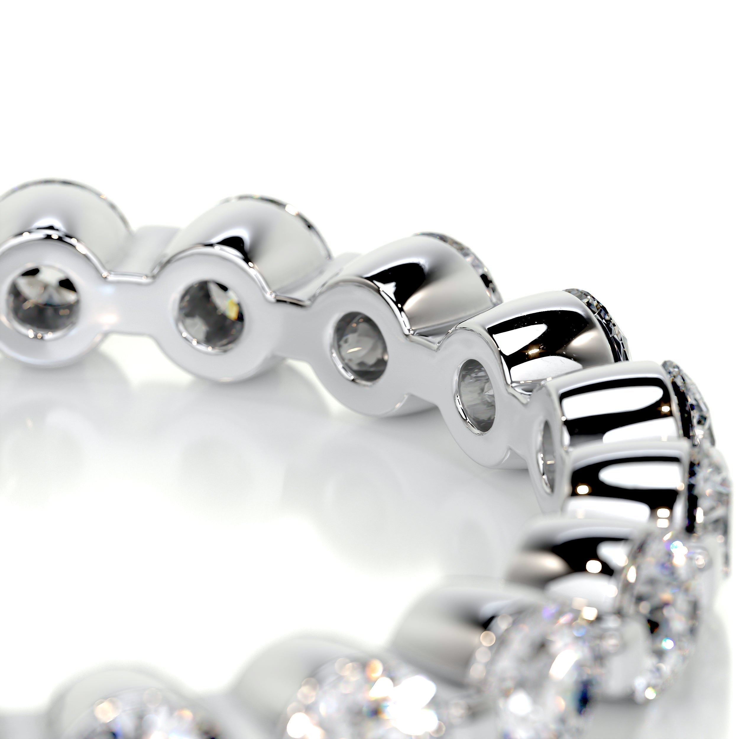 1.75 CT Round Full Eternity Lab Grown Diamond Wedding Band