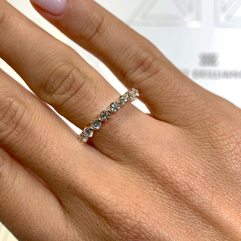 1.75 CT Round Full Eternity Lab Grown Diamond Wedding Band