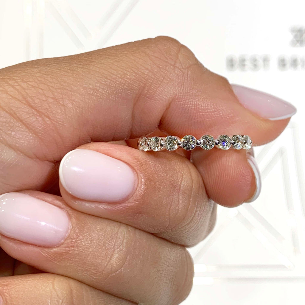 1.75 CT Round Full Eternity Lab Grown Diamond Wedding Band