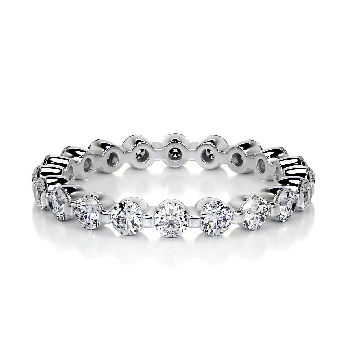 1.75 CT Round Full Eternity Lab Grown Diamond Wedding Band