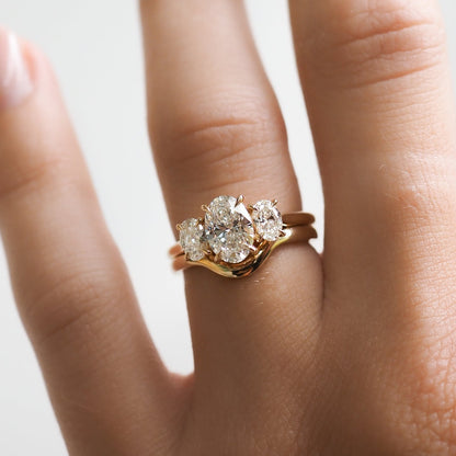 Stunning Curved Metal Wedding Bands 4