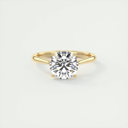 2.0 CT Round Cut Solitaire Moissanite Engagement Ring 8