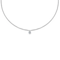 0.30 CT Pear Solitaire Lab Grown Diamond Necklace
