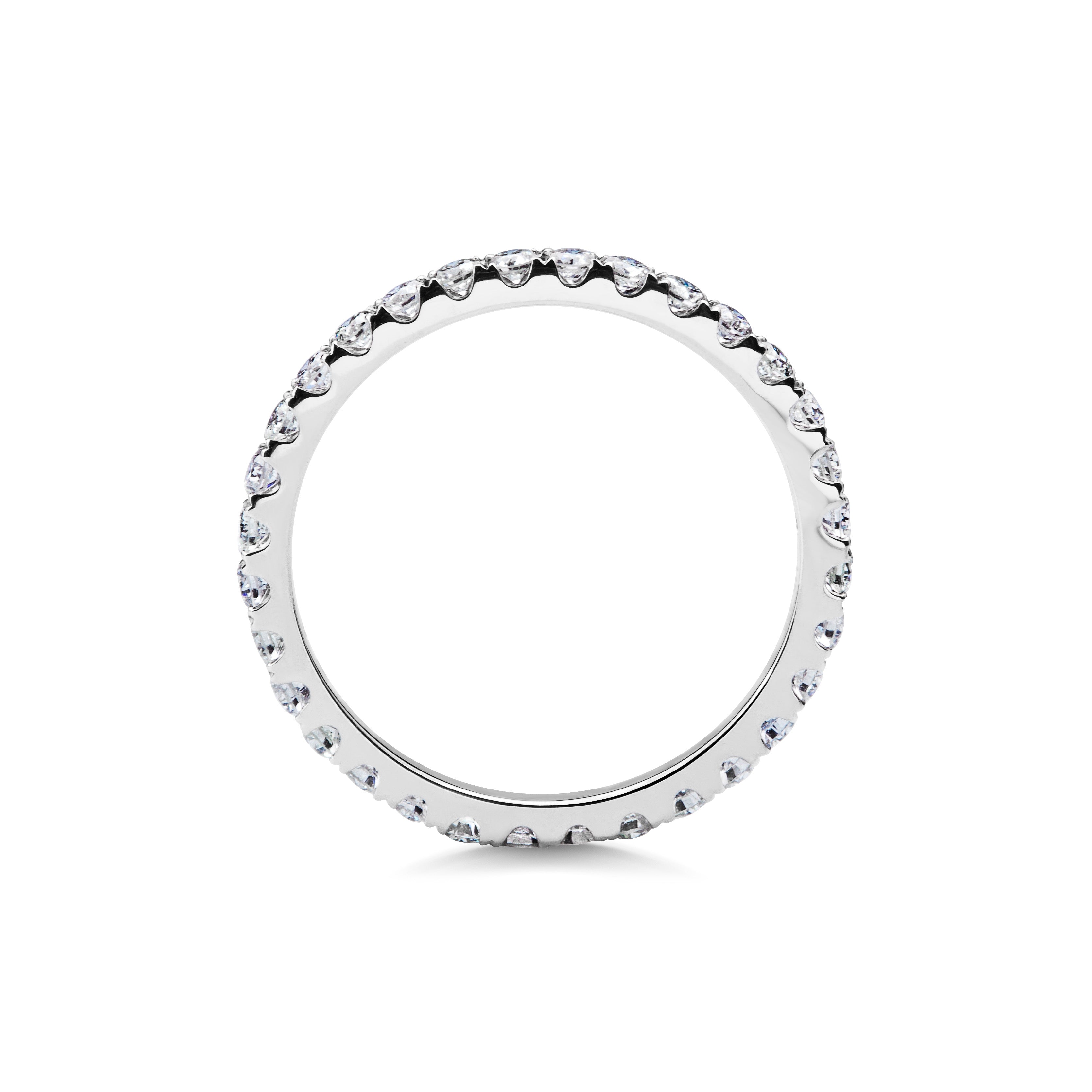 0.7 CT Round Full Eternity Lab Grown Diamond Wedding Band