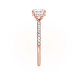 1.20 CT Cushion Hidden Halo CVD E/VVS2 Diamond Engagement Ring