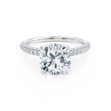 1.50 CT Cushion Hidden Halo CVD F/VS1 Diamond Engagement Ring
