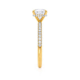 1.20 CT Cushion Hidden Halo CVD F/VS1 Diamond Engagement Ring