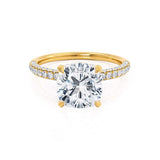 1.20 CT Cushion Hidden Halo CVD F/VS1 Diamond Engagement Ring