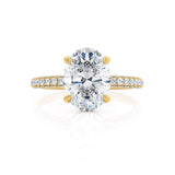 1.20 CT Oval Hidden Halo CVD G/VS1 Diamond Engagement Ring