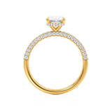 1.20 CT Oval Hidden Halo CVD G/VS1 Diamond Engagement Ring