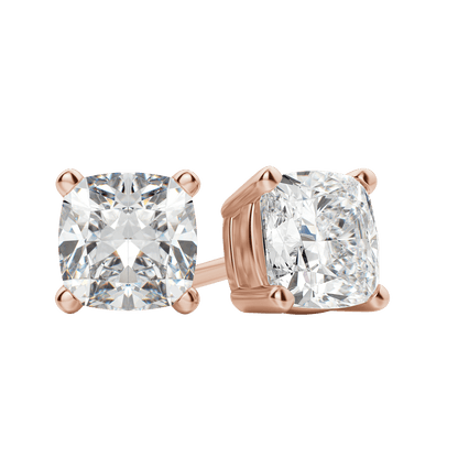 0.50 CT-2.0 CT Cushion Solitaire CVD F/VS Diamond Earrings 7