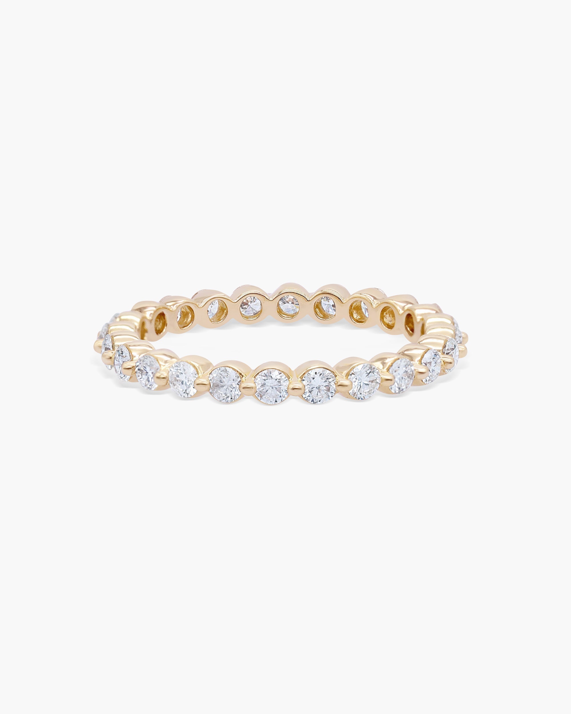 0.74 CT Round Full Eternity Lab Grown Diamond Wedding Band