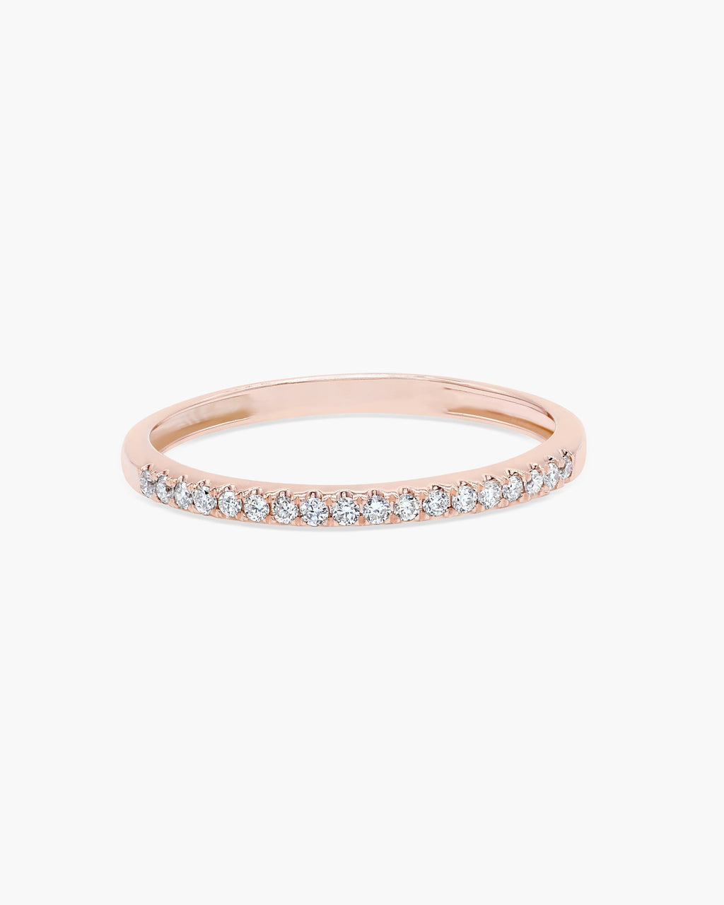 0.18 CT  Round Half Eternity Lab Grown Diamond Wedding Band