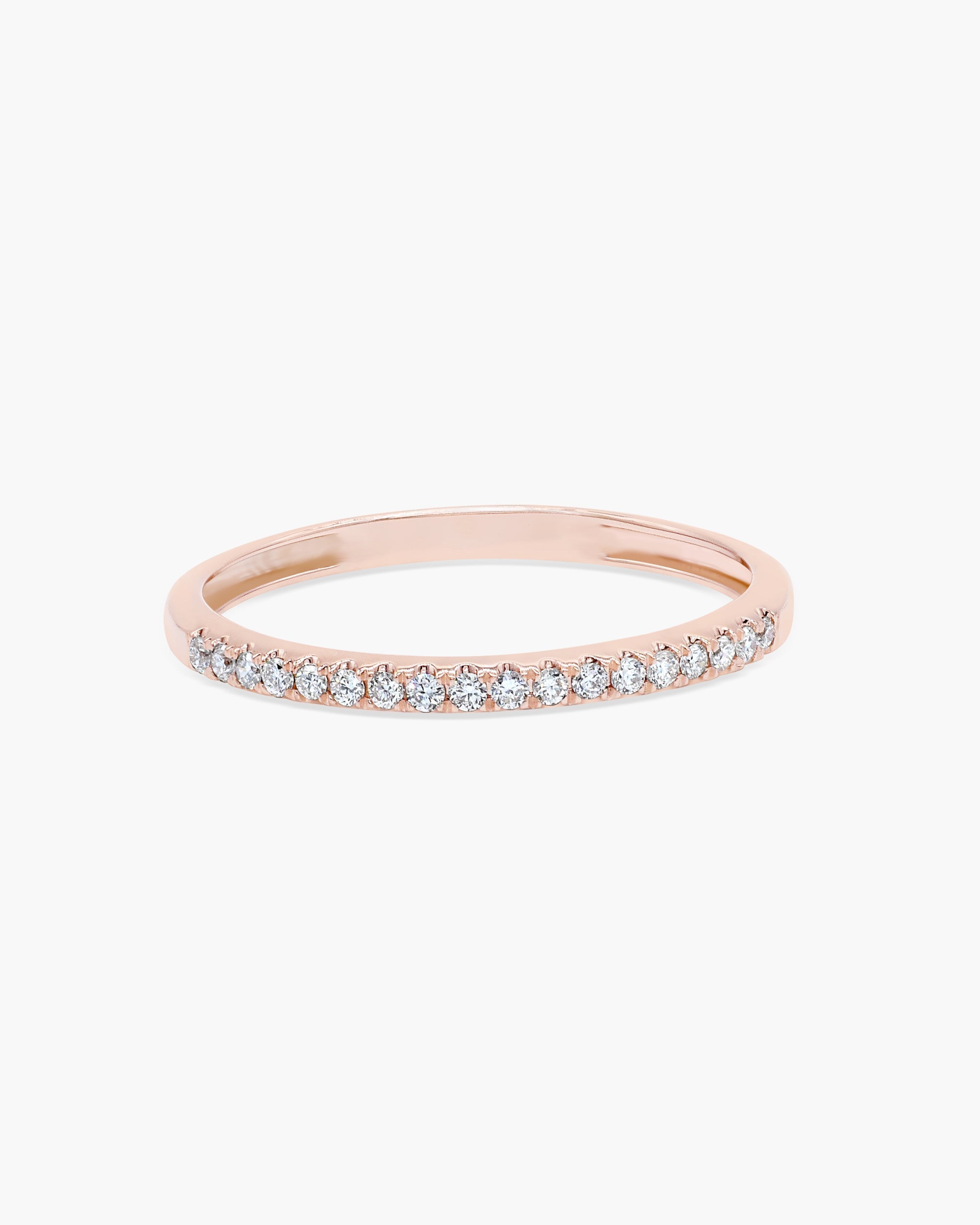 0.18 CT  Round Half Eternity Lab Grown Diamond Wedding Band