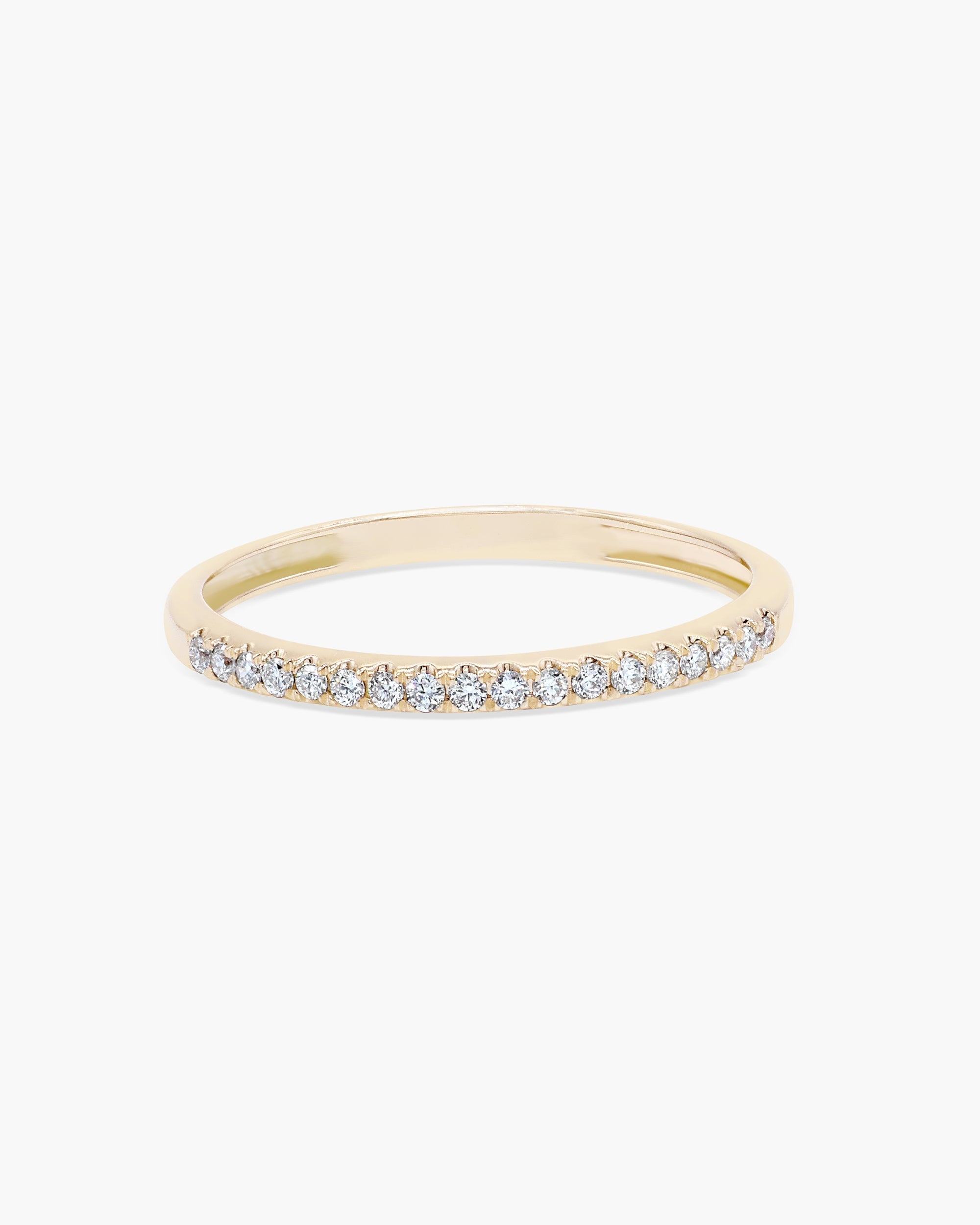 0.18 CT  Round Half Eternity Lab Grown Diamond Wedding Band