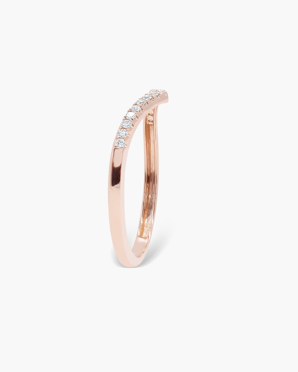 0.14ct Round Swirl Lab Grown Diamond Wedding Band