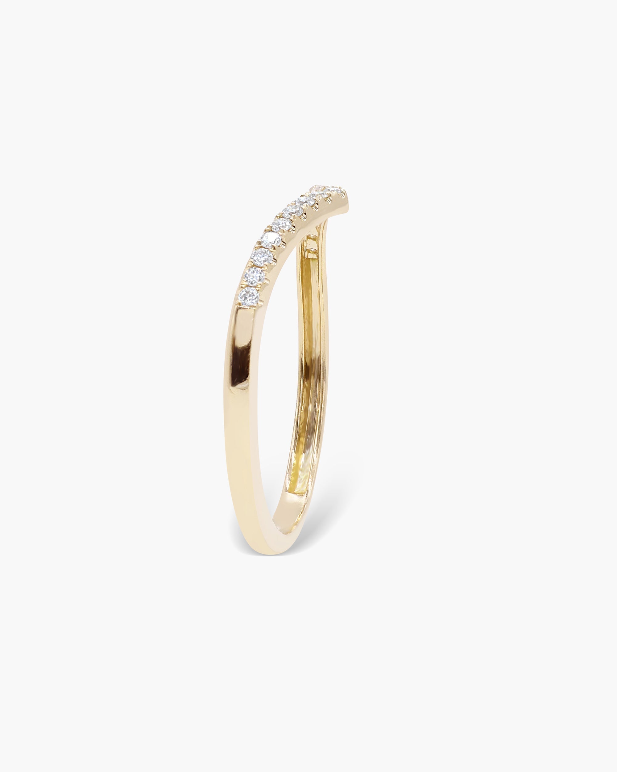 0.14ct Round Swirl Lab Grown Diamond Wedding Band