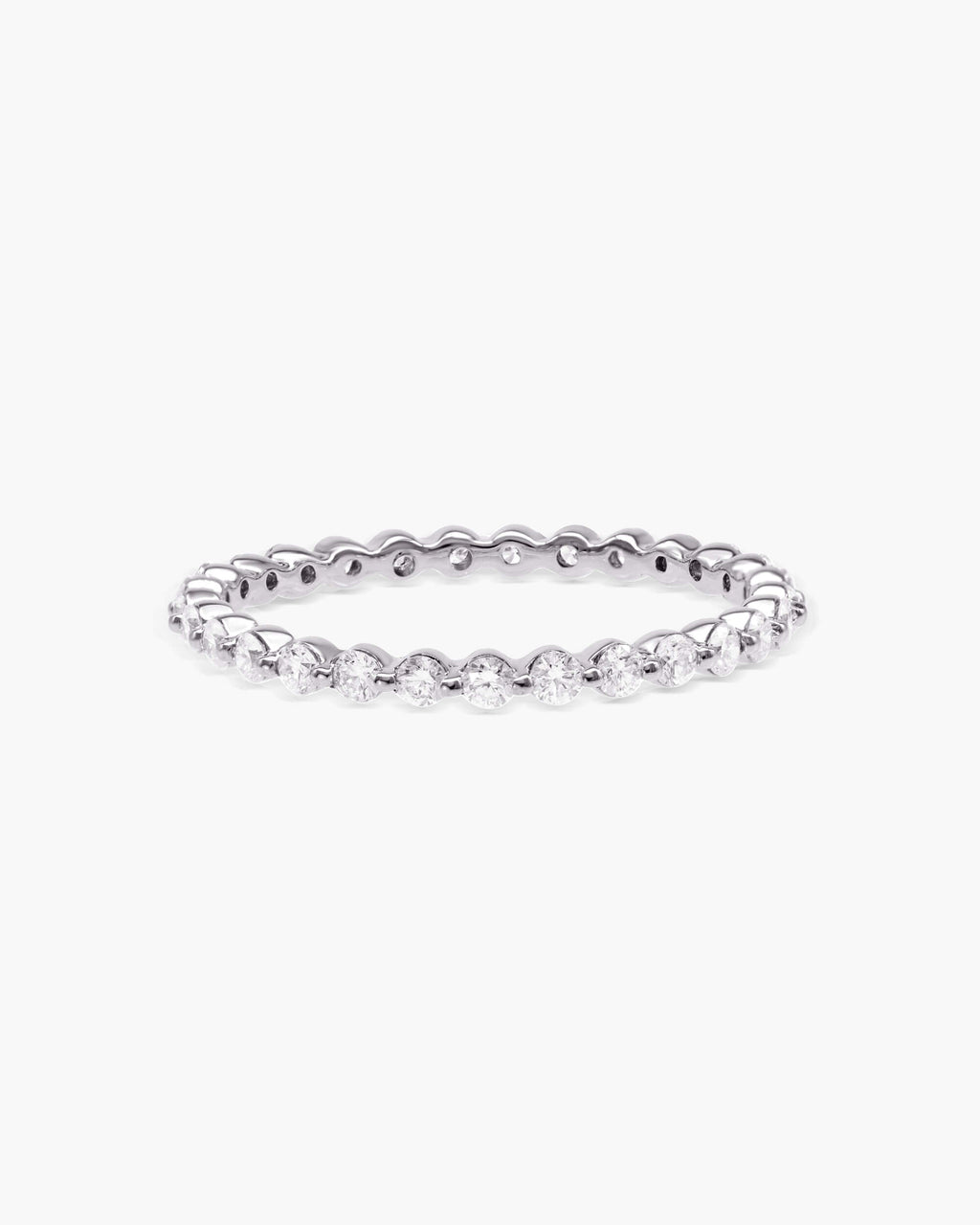 0.4 CT Round Full Eternity Lab Grown Diamond Wedding Band