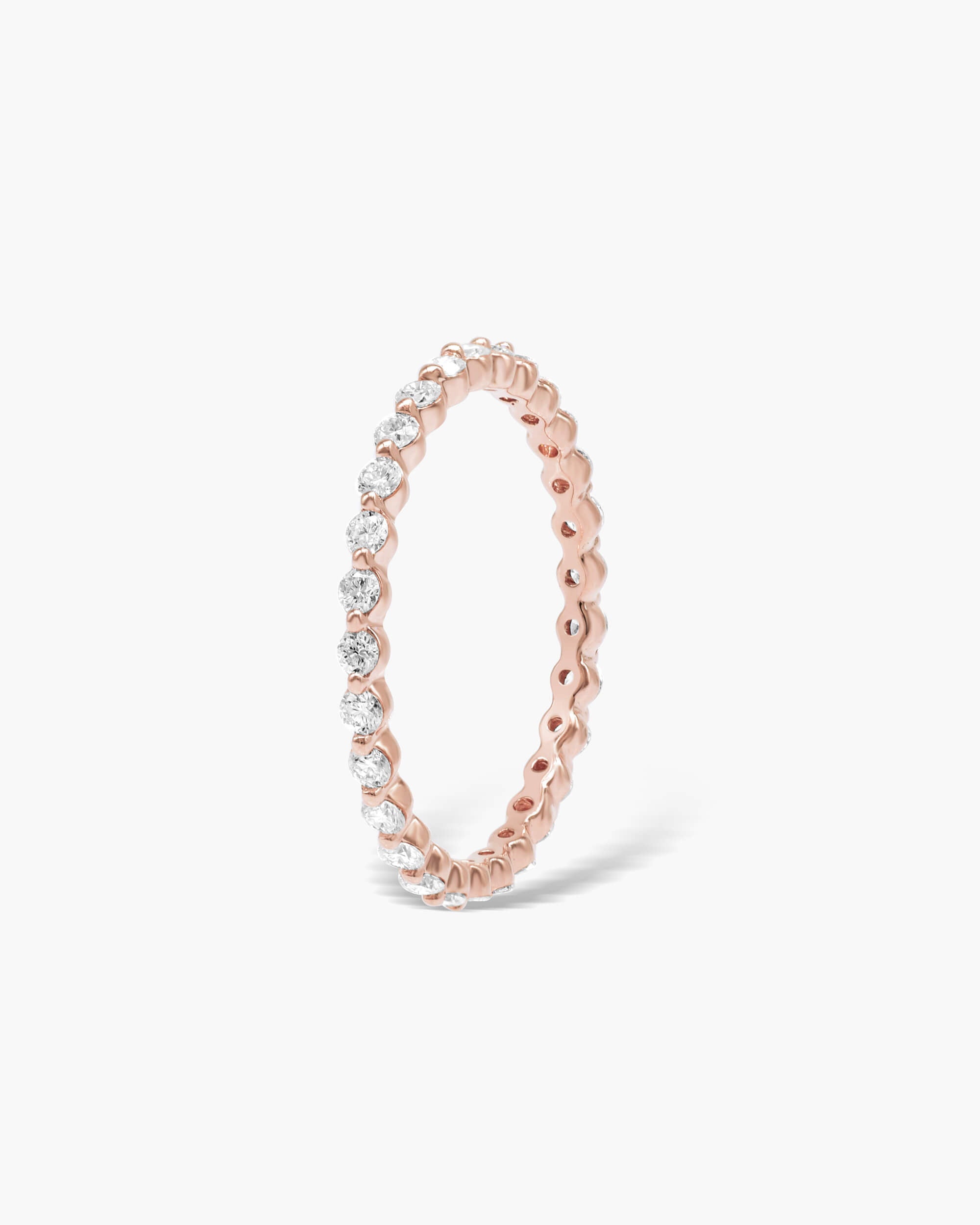 0.4 CT Round Full Eternity Lab Grown Diamond Wedding Band