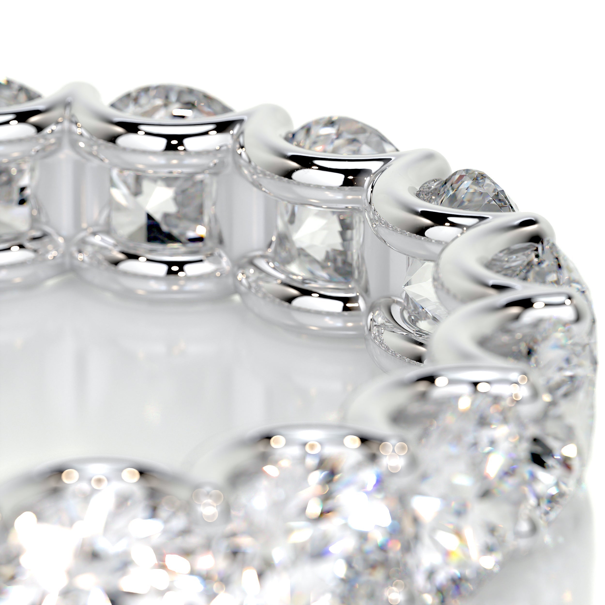 4 CT Round Full Eternity Lab Grown Diamond Wedding Band