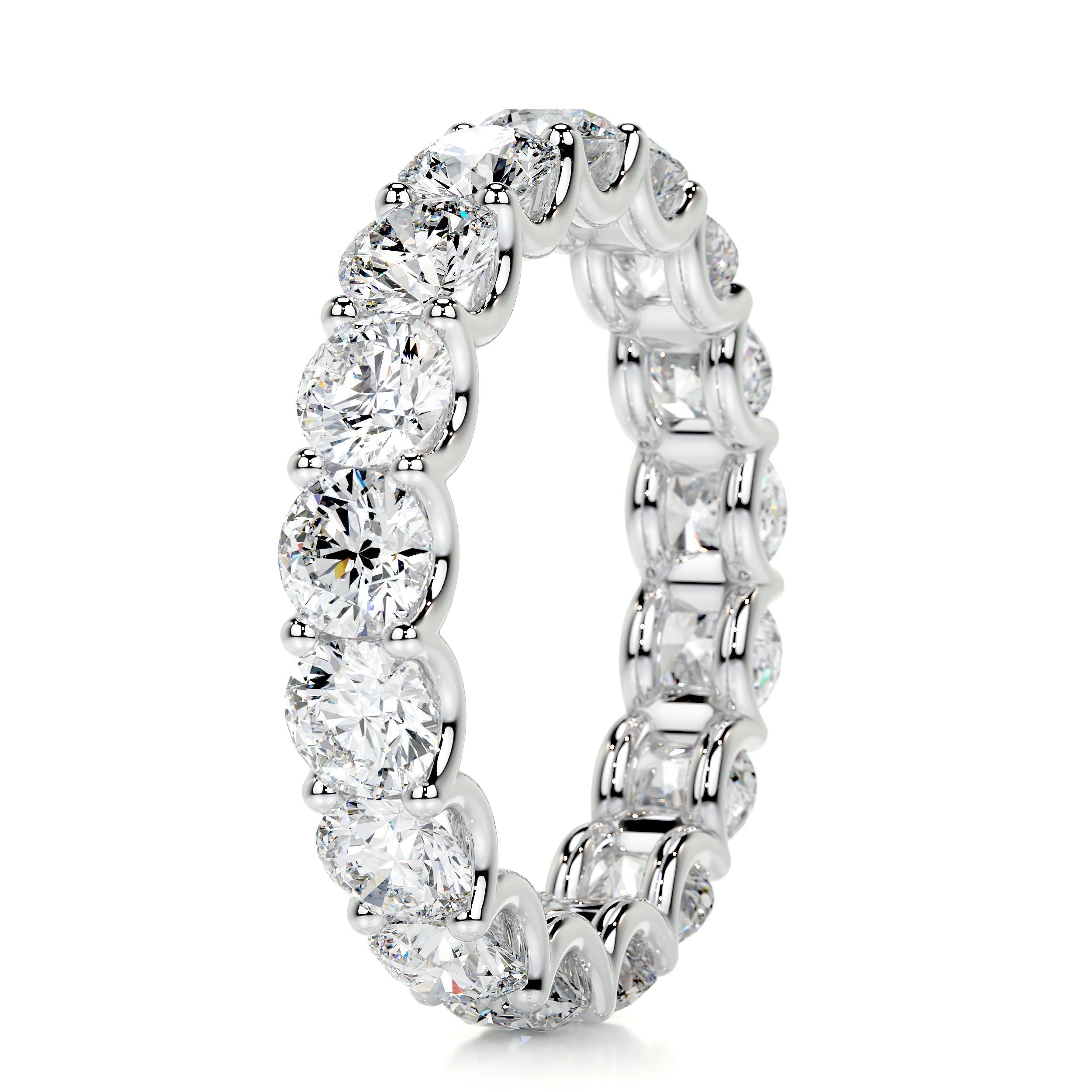 4 CT Round Full Eternity Lab Grown Diamond Wedding Band