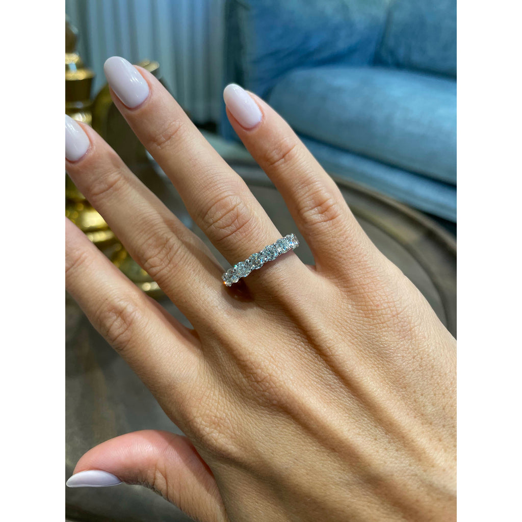 4 CT Round Full Eternity Lab Grown Diamond Wedding Band