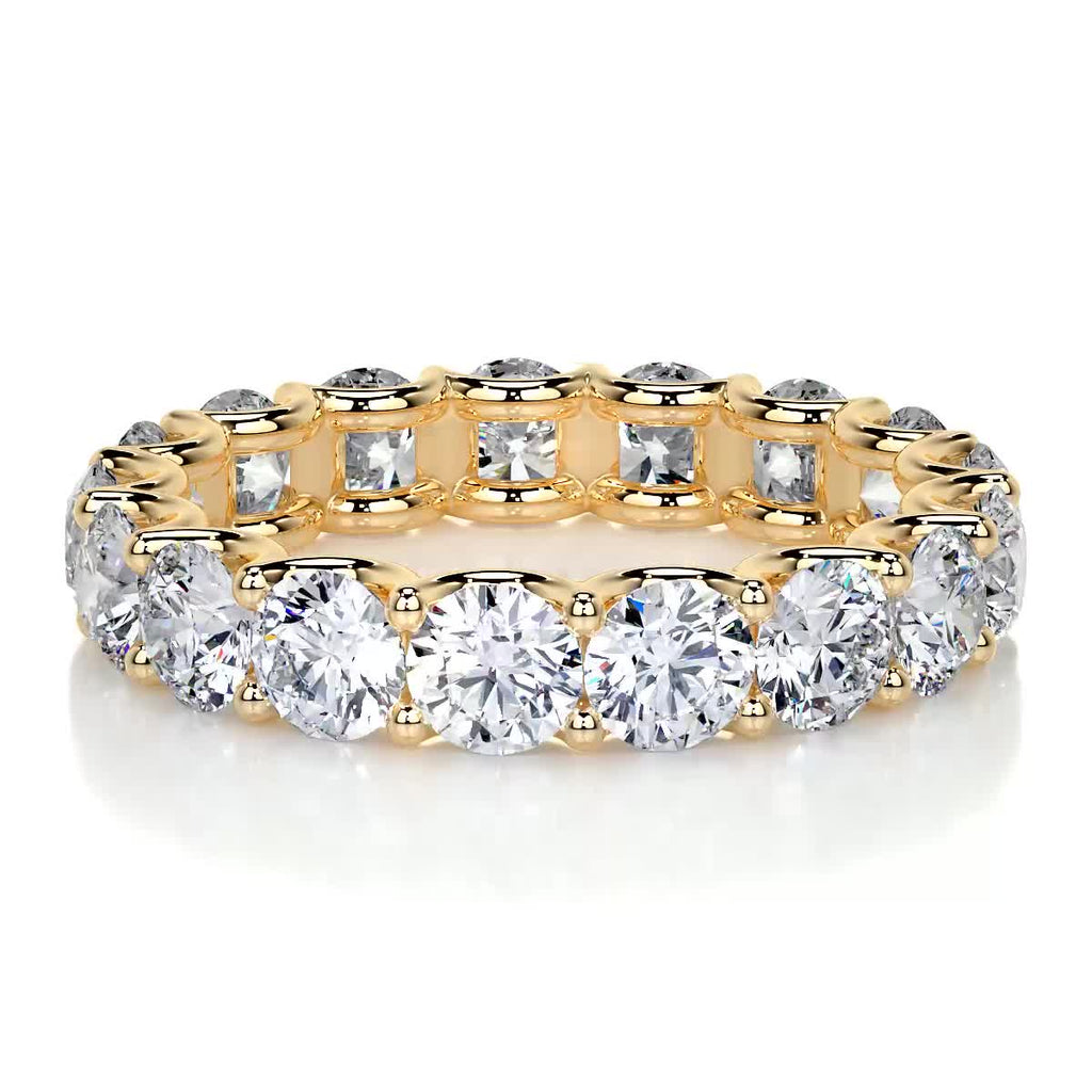 4 CT Round Full Eternity Lab Grown Diamond Wedding Band