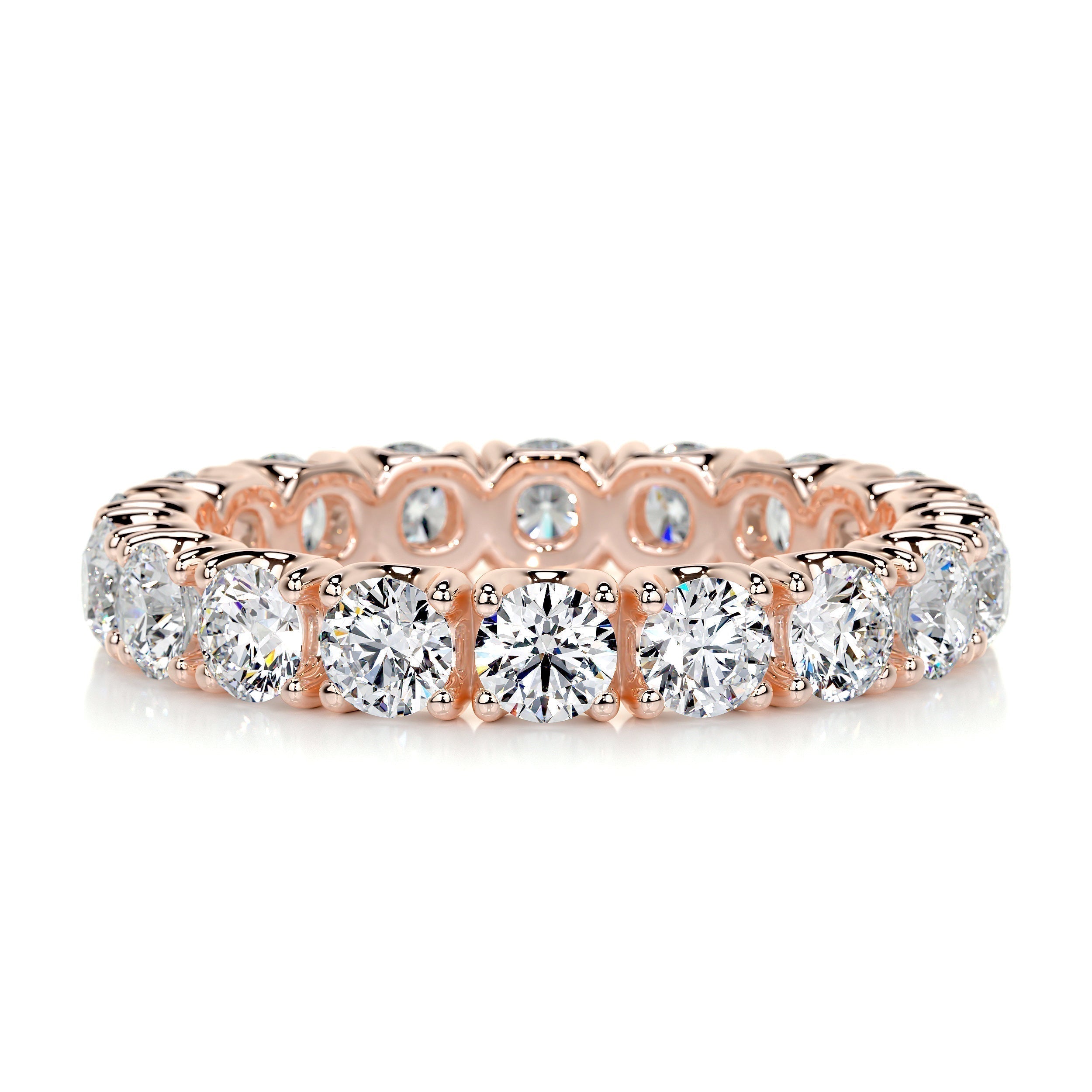 2.4 CT Round Full Etrnity Lab Grown Diamond Wedding Band