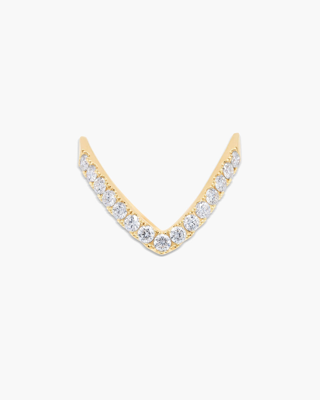 0.5 CT Round V-Shaped Lab Grown Diamond Wedding Band