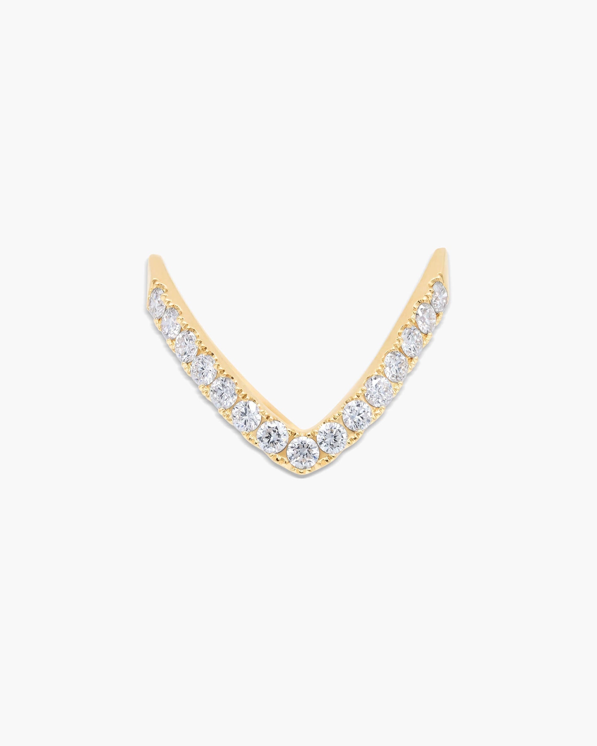 0.5 CT Round V-Shaped CVD EF/VVS Diamond Wedding Band 5