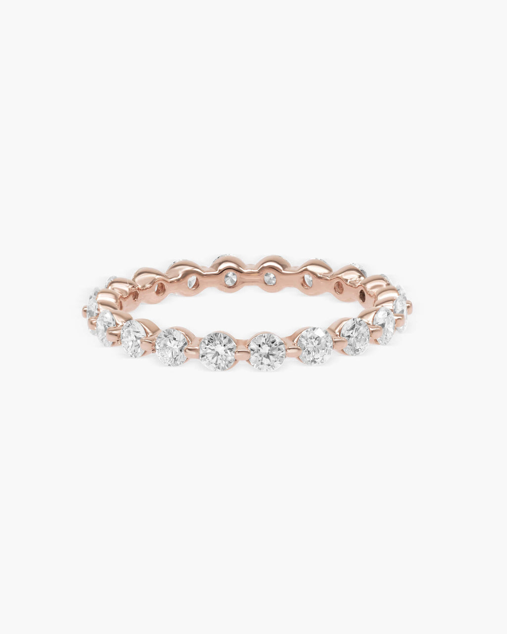 1.1 CT Round Full Eternity Lab Grown Diamond Wedding Band
