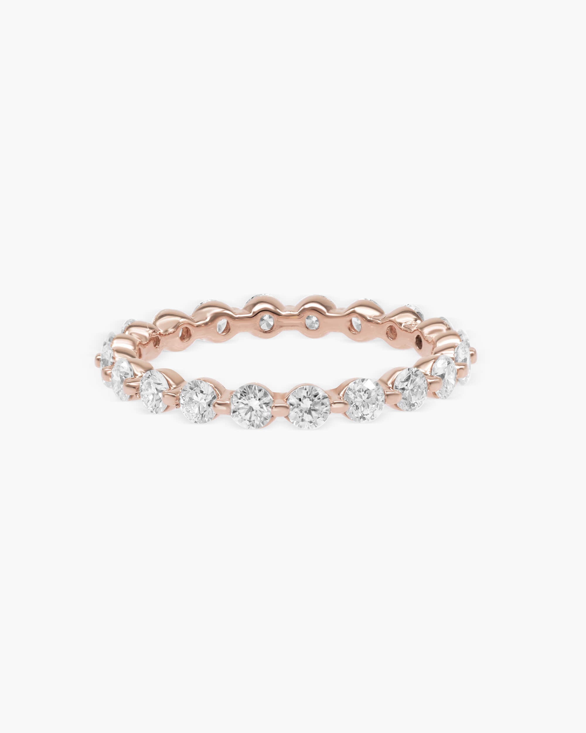 1.1 CT Round Full Eternity Lab Grown Diamond Wedding Band