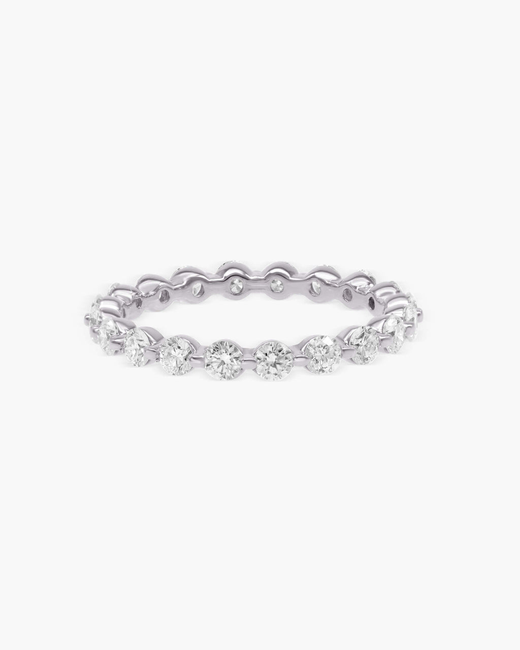 1.1 CT Round Full Eternity Lab Grown Diamond Wedding Band