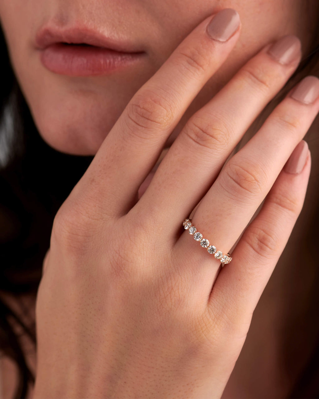 1.83 CT Round Full Eternity Lab Grown Diamond Wedding Band
