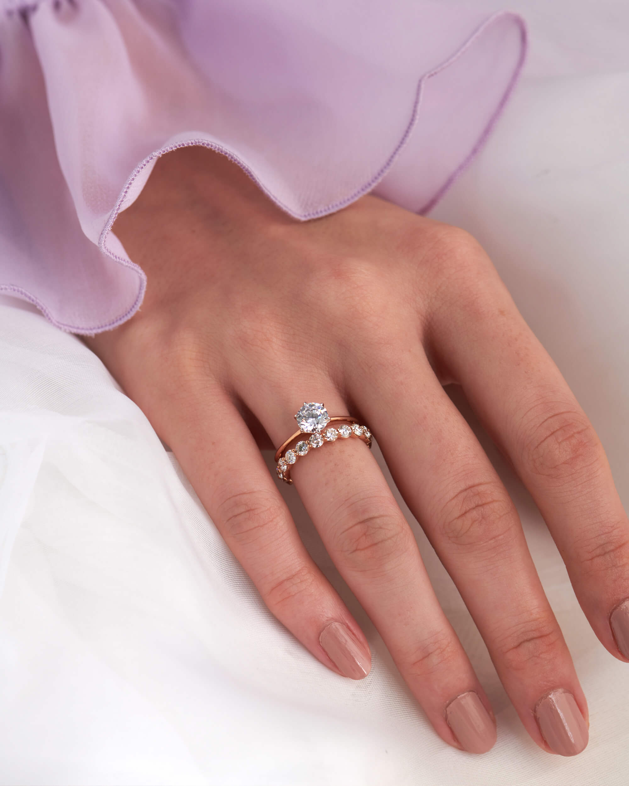1.83 CT Round Full Eternity Lab Grown Diamond Wedding Band