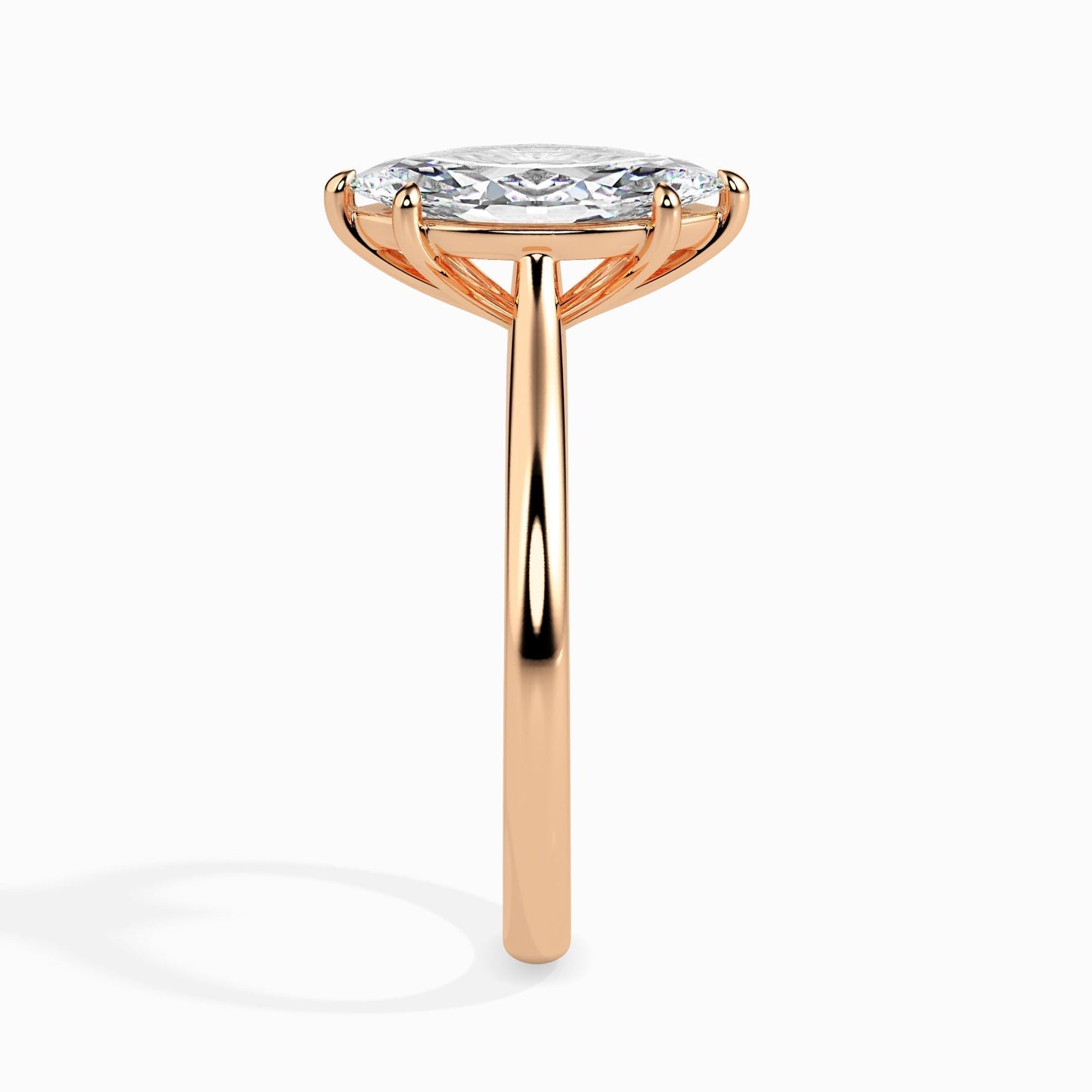 1 CT Marquise Solitaire CVD F/VS Diamond Engagement Ring 9