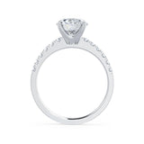 1.20 CT Round Pave Setting CVD G/VS2 Diamond Engagement Ring